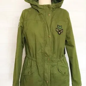 Forever 21 Jackets Coats Forever Hooded Military Jacket